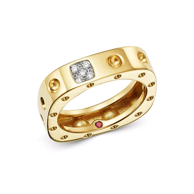 Roberto Coin 18K Yellow Gold Pois Moi Diamond Accent Ring
