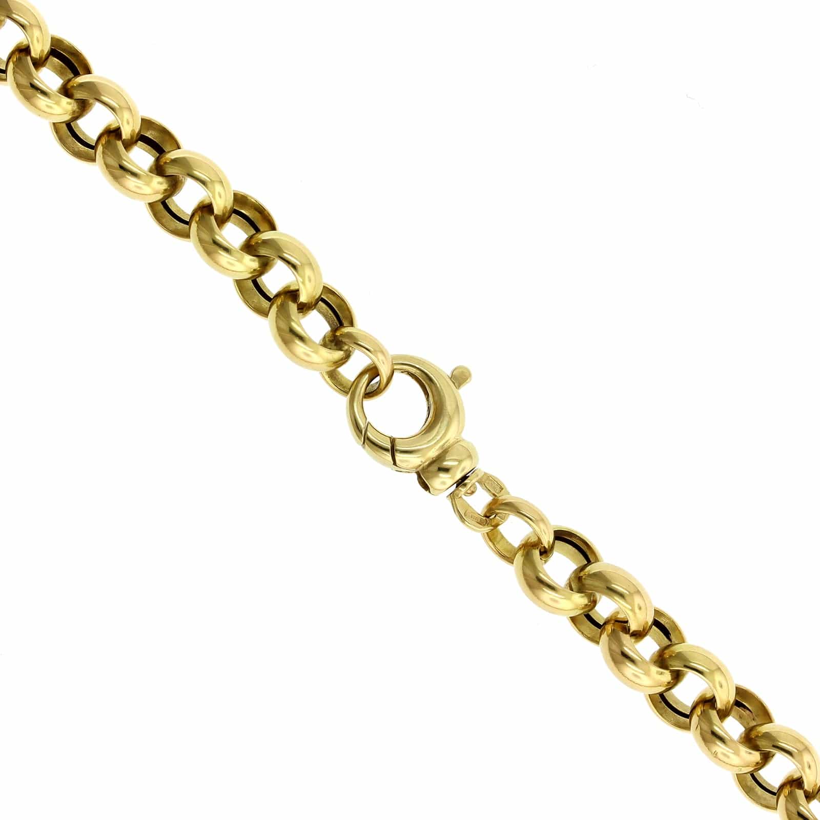 Roberto Coin 18K Yellow Gold Rolo Link Chain Necklace - Image 3