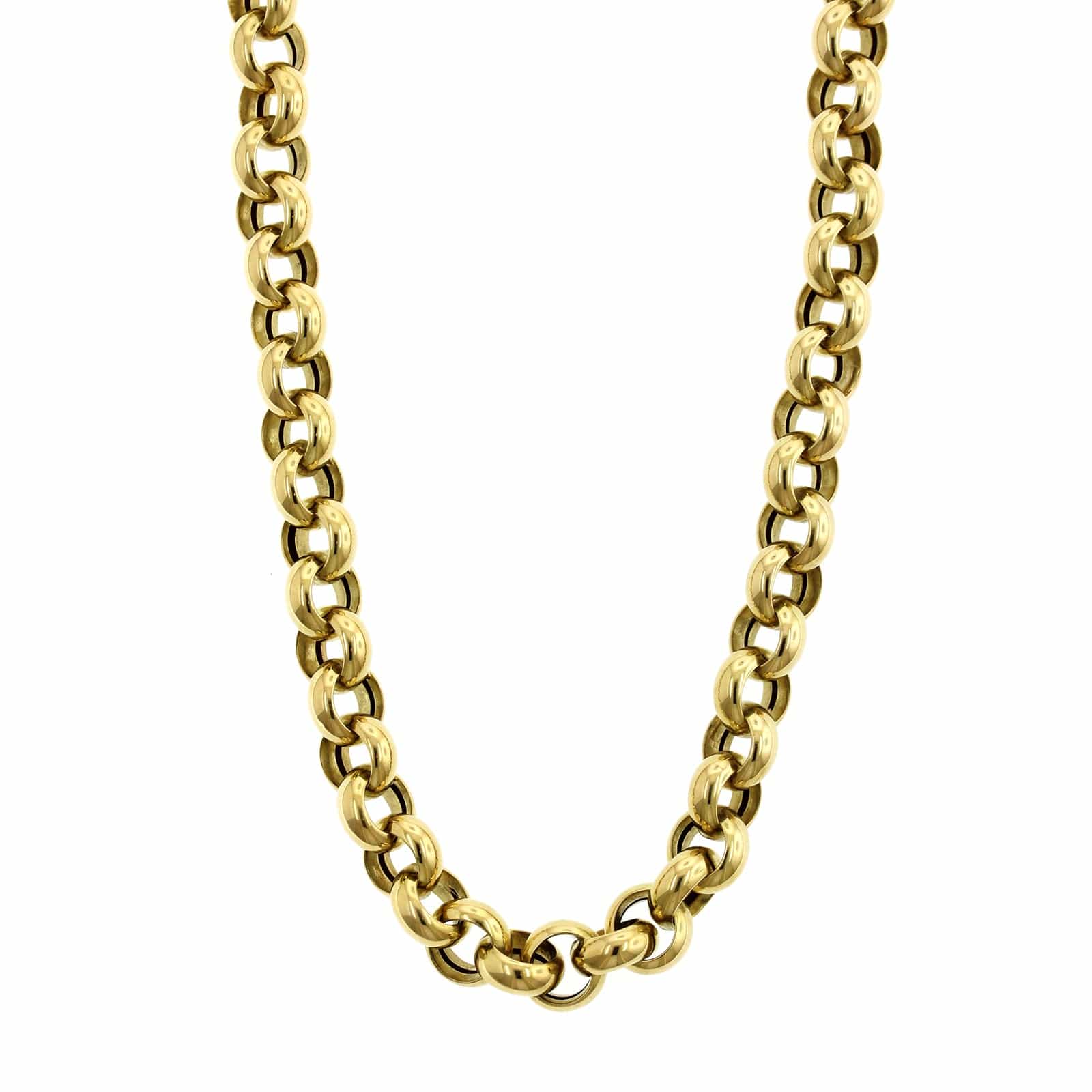 Roberto Coin 18K Yellow Gold Rolo Link Chain Necklace - Image 4