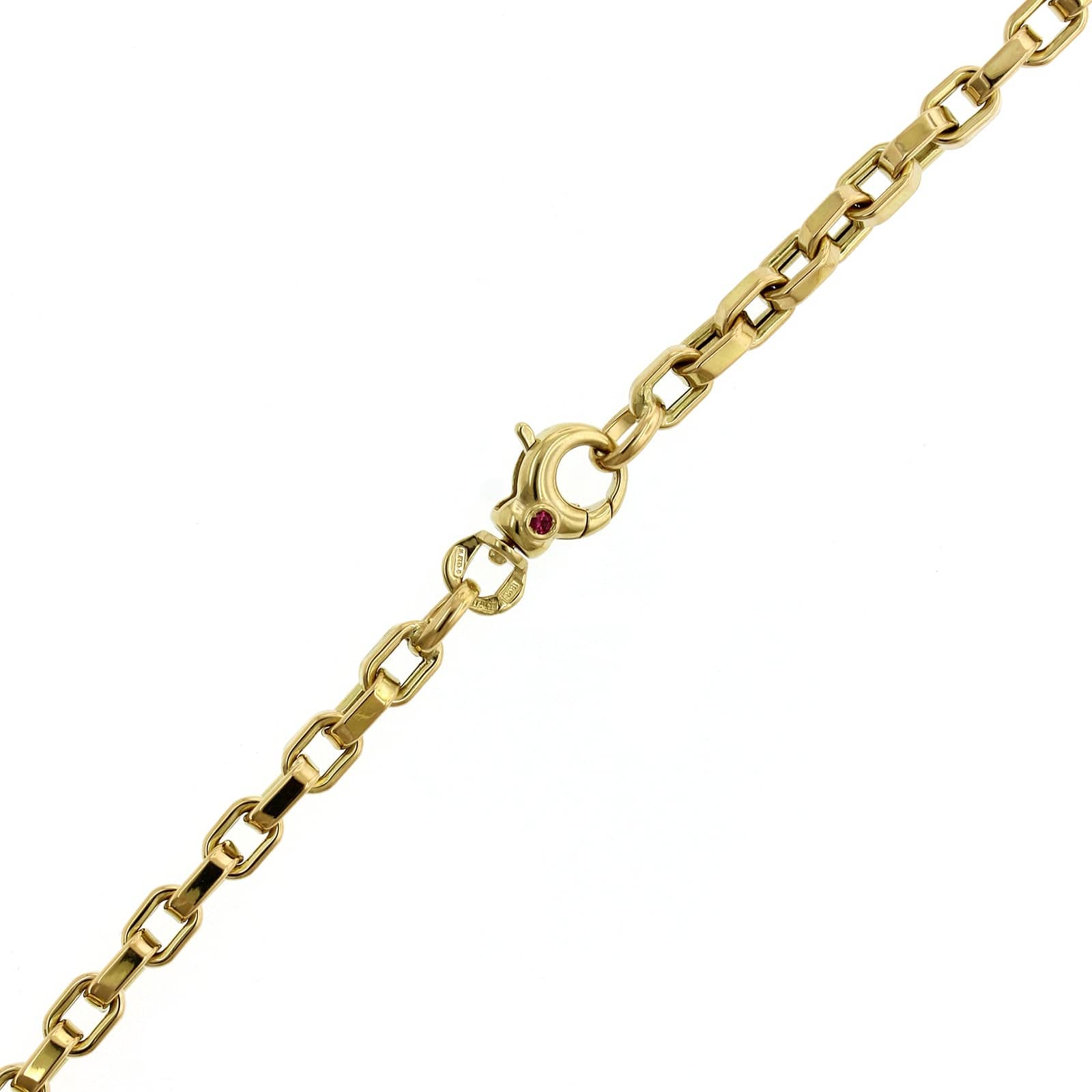 Roberto Coin 18K Yellow Gold Square Link Chain Necklace - Image 3