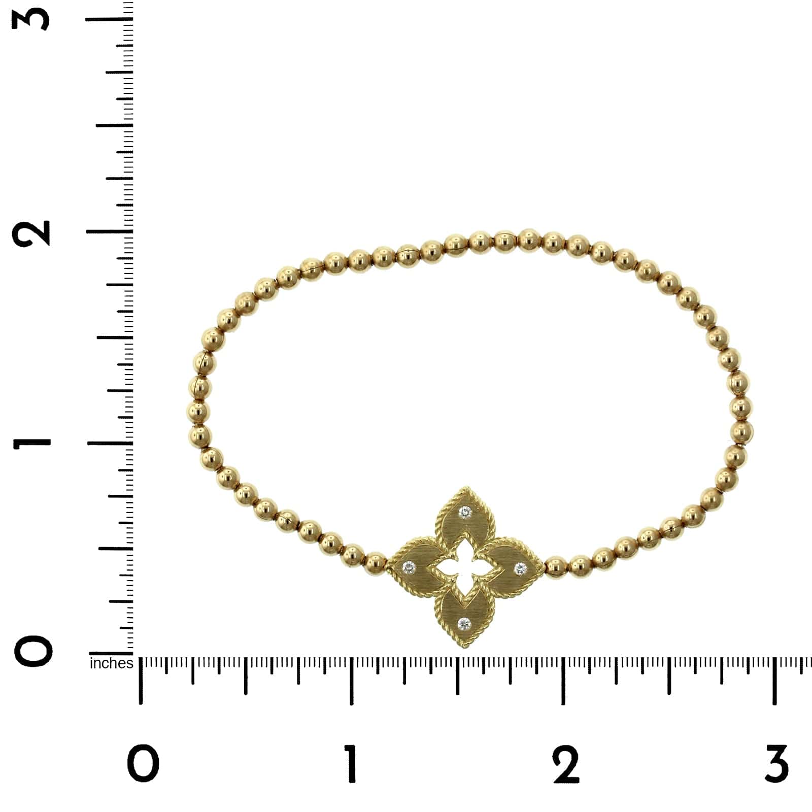 Roberto Coin 18K Yellow Gold Venetian Bead Bracelet - Image 2