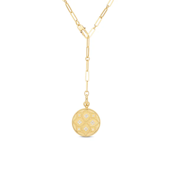 Roberto Coin 18K Yellow Gold Venetian Princess Diamond Necklace