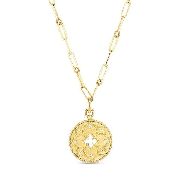 Roberto Coin 18K Yellow Gold Venetian Princess Diamond Pendant