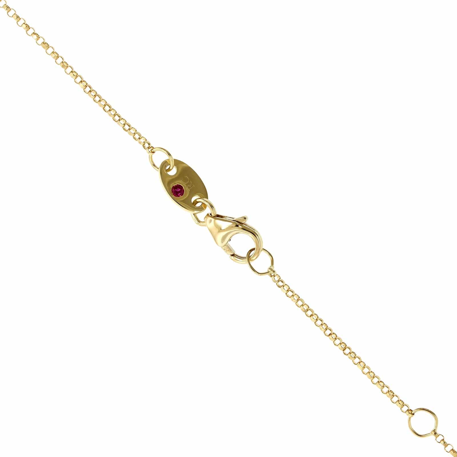 Roberto Coin 18K Yellow & White Gold Lapis Venetian Princess Diamond Necklace - Image 3