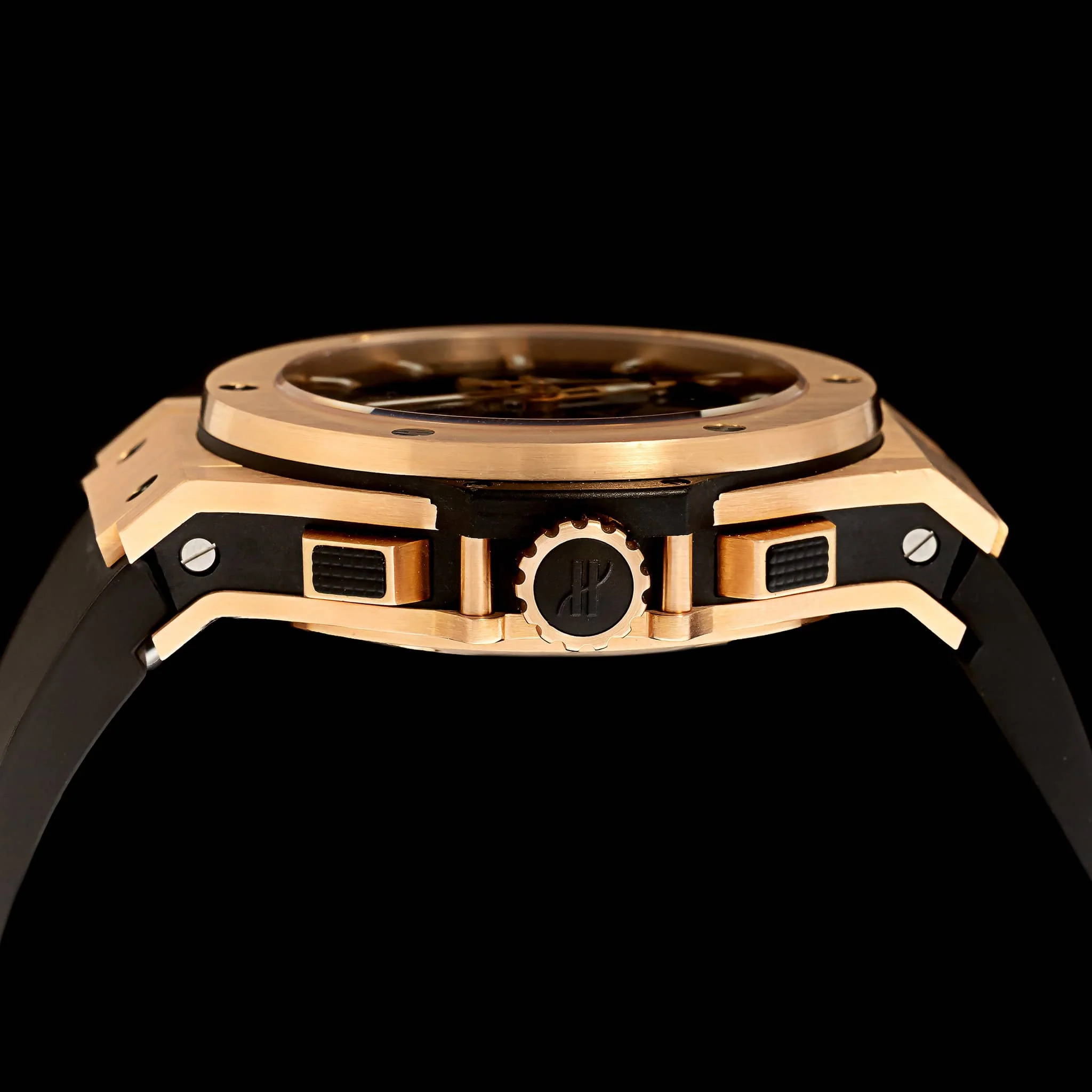 Rose Gold & Black Ceramic Pre-Owned Hublot Bigbang Aerobang Estate Watch - Image 2