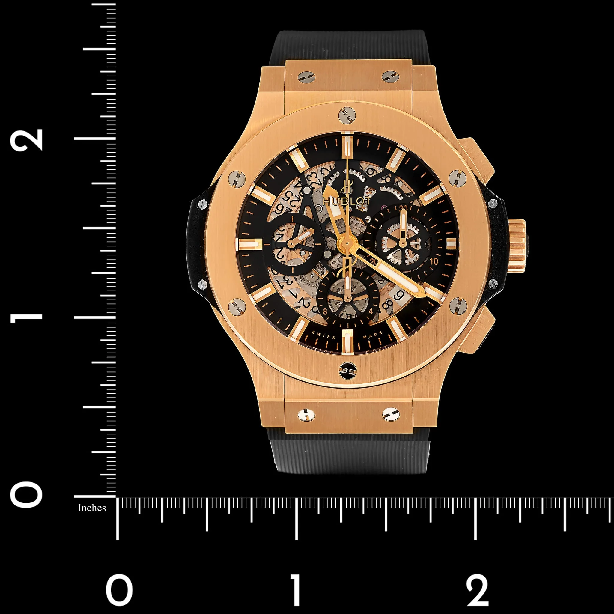 Rose Gold & Black Ceramic Pre-Owned Hublot Bigbang Aerobang Estate Watch - Image 5
