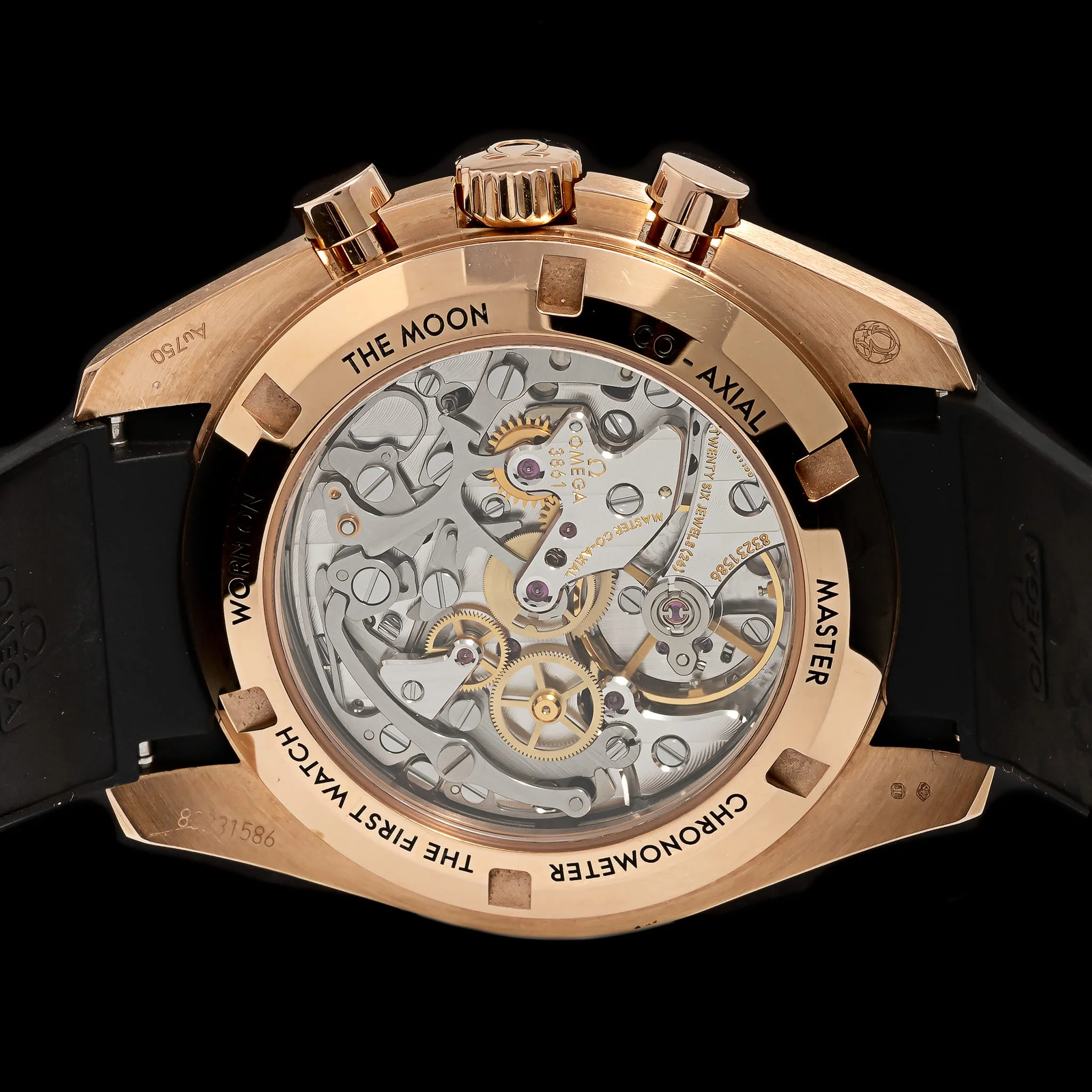 Rose Gold Pre-Owned Omega Speedmaster Moonwatch Professional Estate Watch - Image 4
