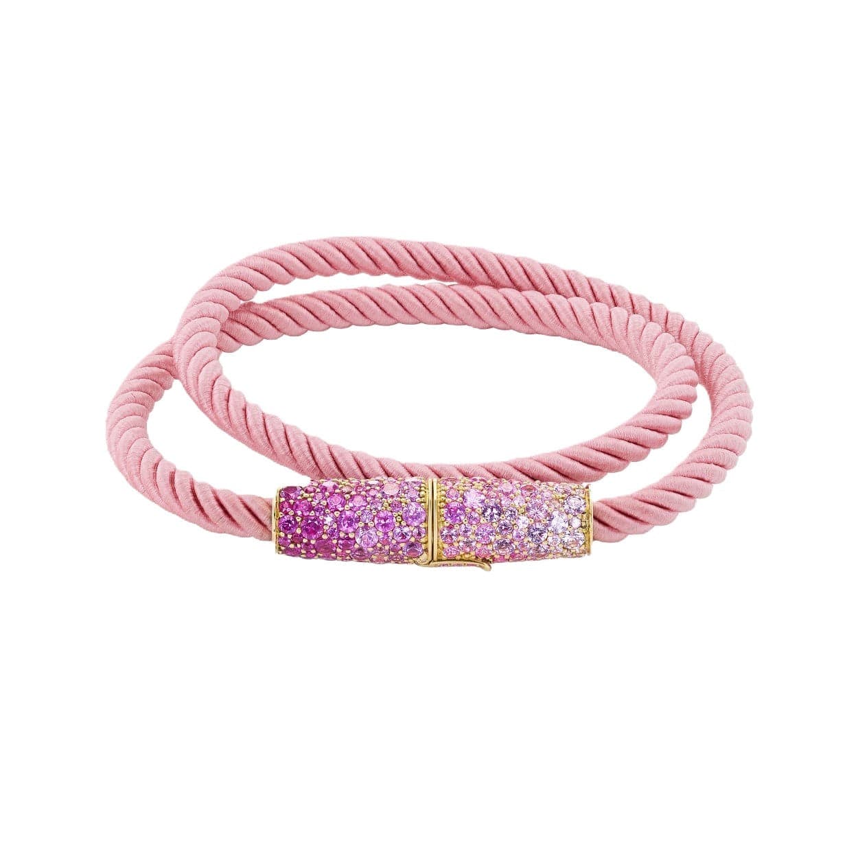 Emily P. Wheeler 18K Rose Gold Pink Sapphire Small Silk Wrap Bracelet