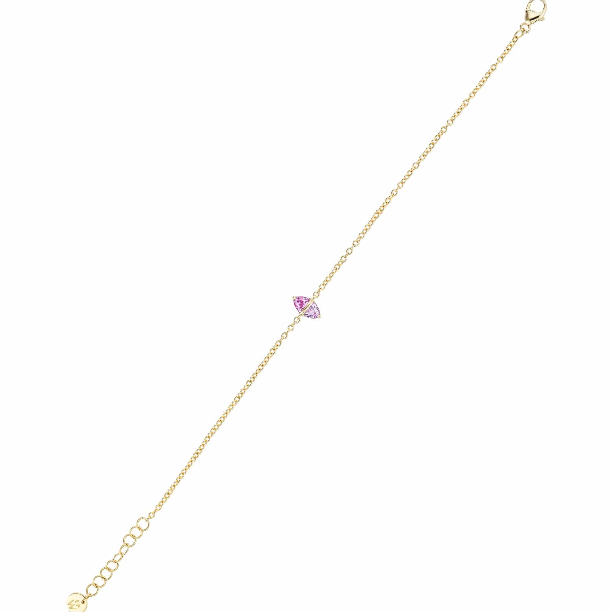 Emily P. Wheeler 18K Yellow Gold Pink Sapphire Tilly Bracelet - Image 2