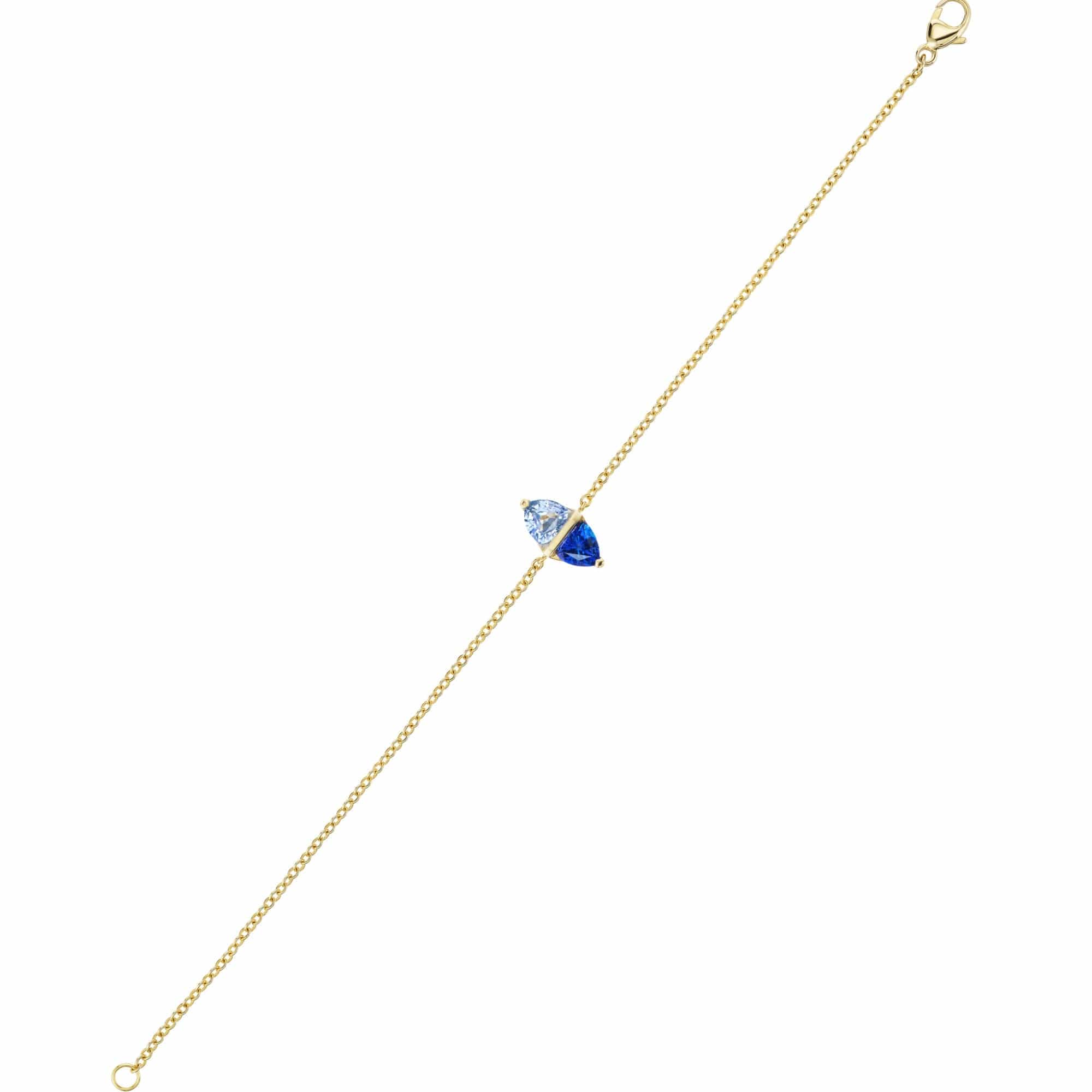 Emily P. Wheeler 18K Yellow Gold Blue Sapphire Tilly Bracelet - Image 2
