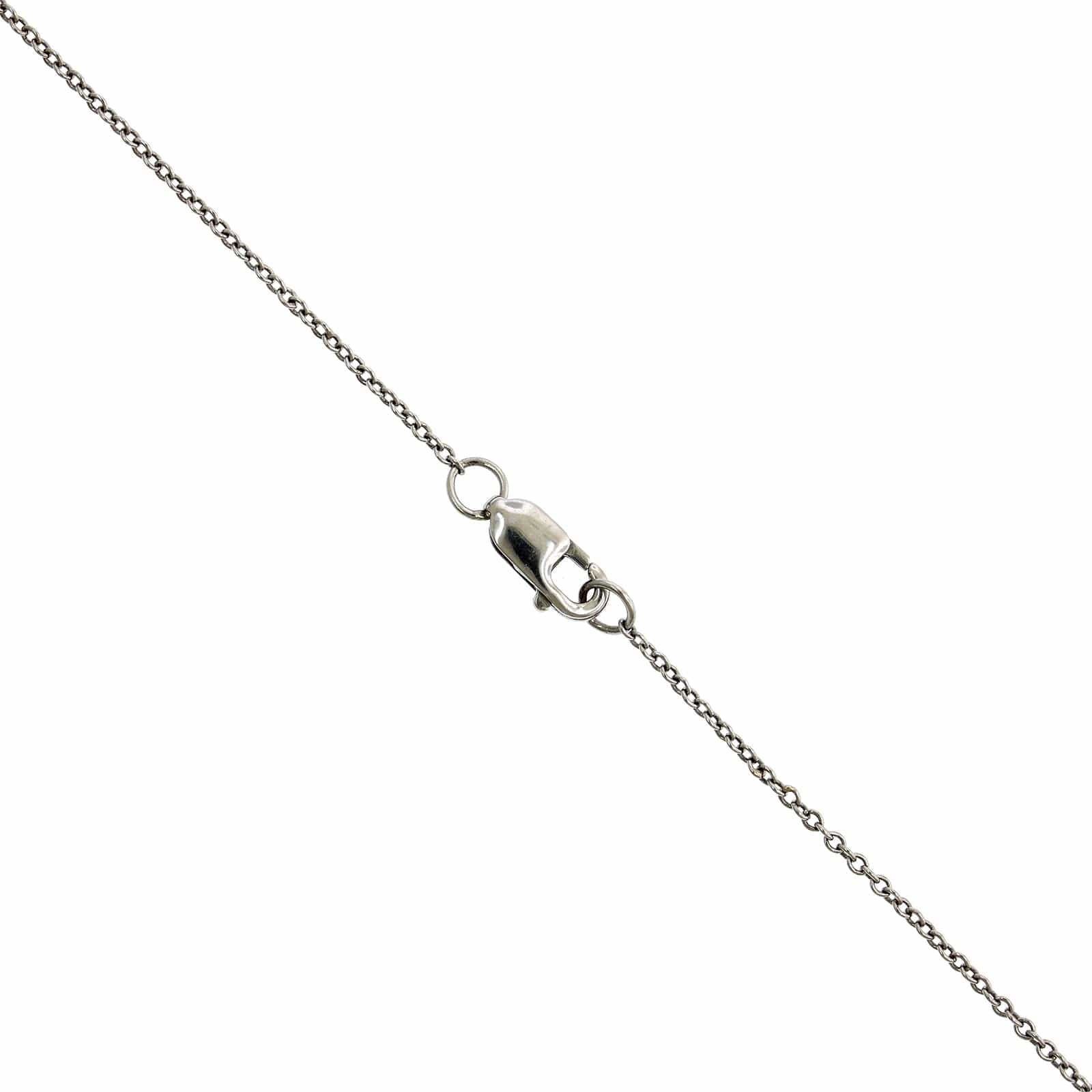 Platinum White and Purple Sapphire Diamond Pendant - Image 3