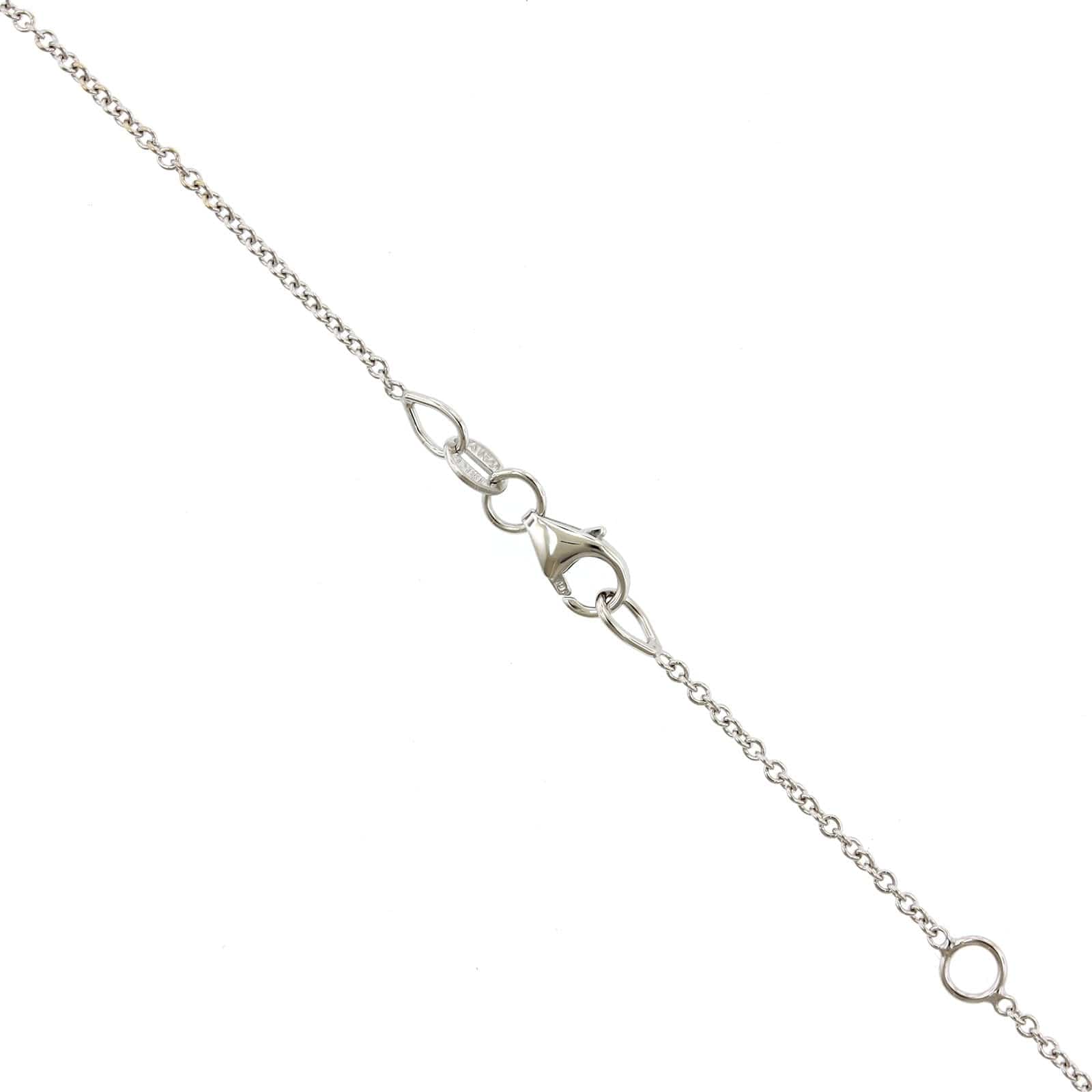 18K Graduated Diamond and Sapphire Flexible Necklace - Image 3