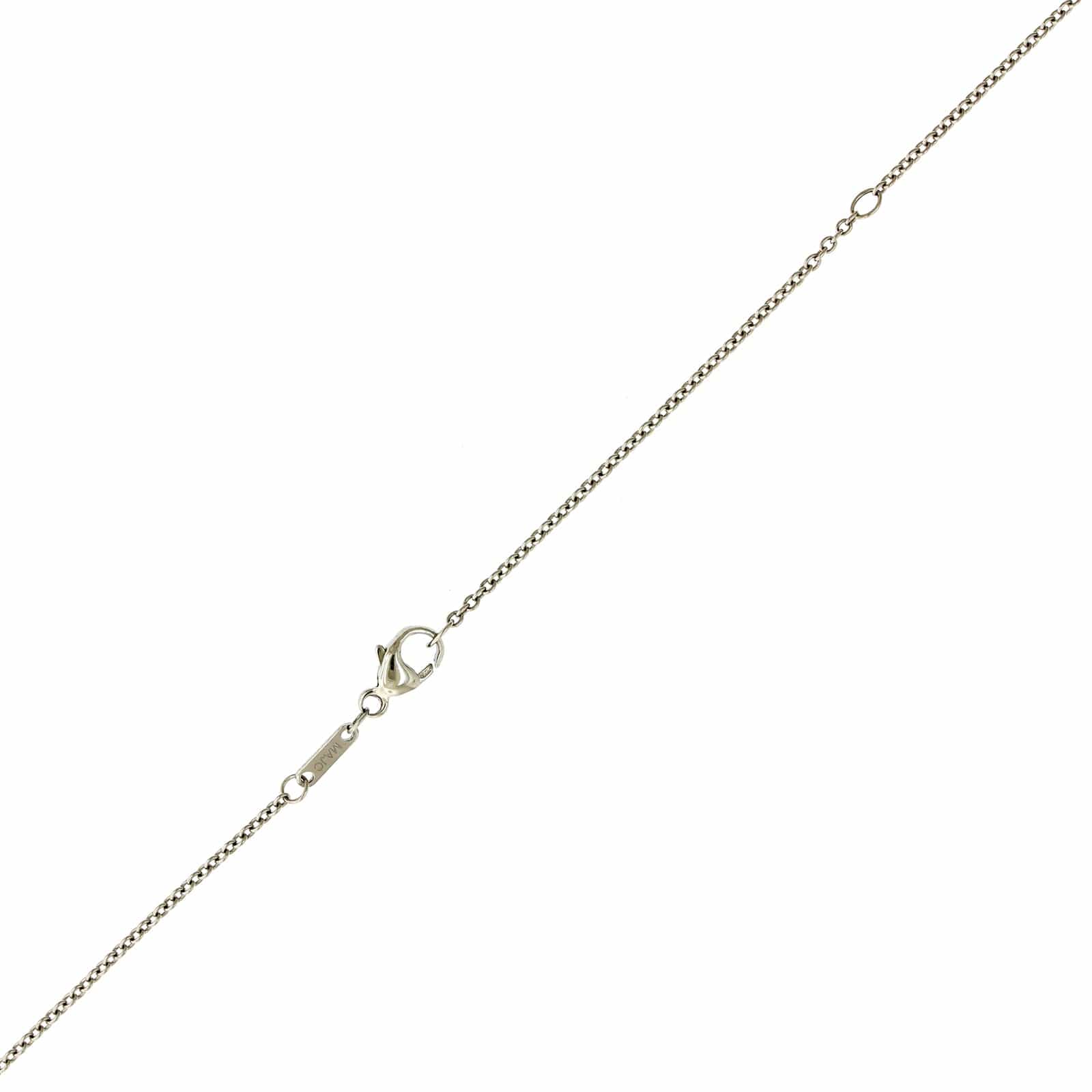 Platinum Blue Sapphire and Diamonds By The Yard Necklace - Image 3