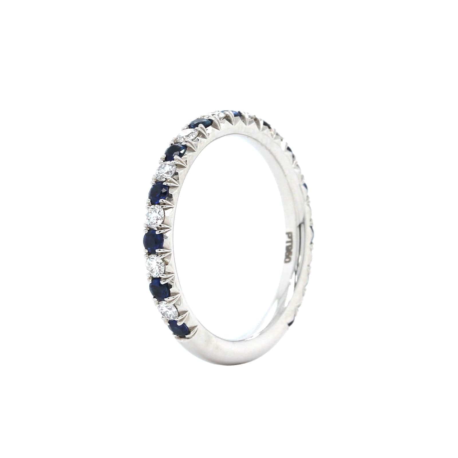 Platinum Sapphire and Diamond Band - Image 2