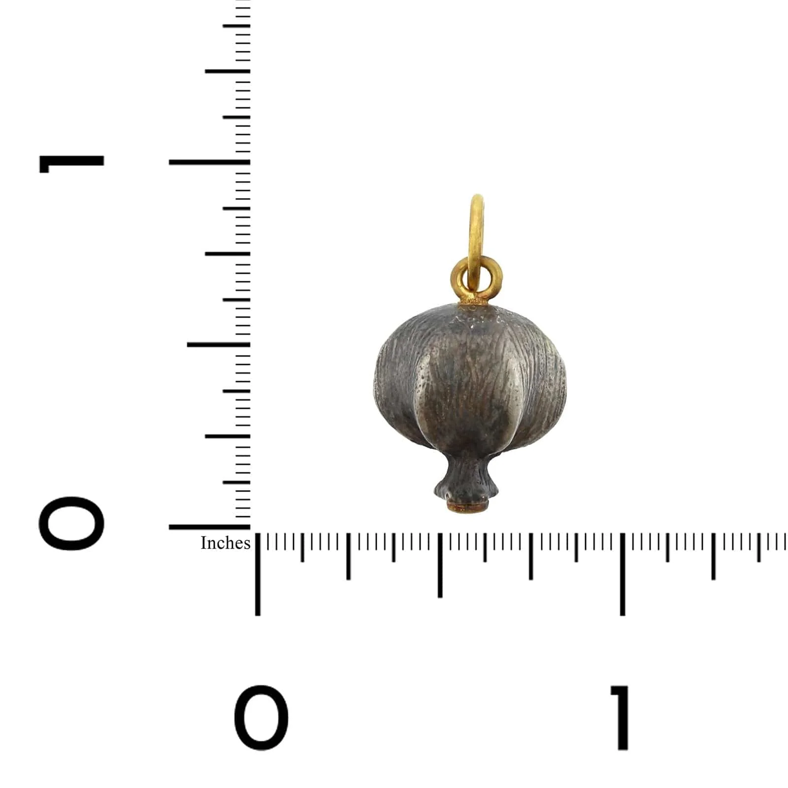 Sterling Silver and 24K Yellow Gold Diamond Charm - Image 4