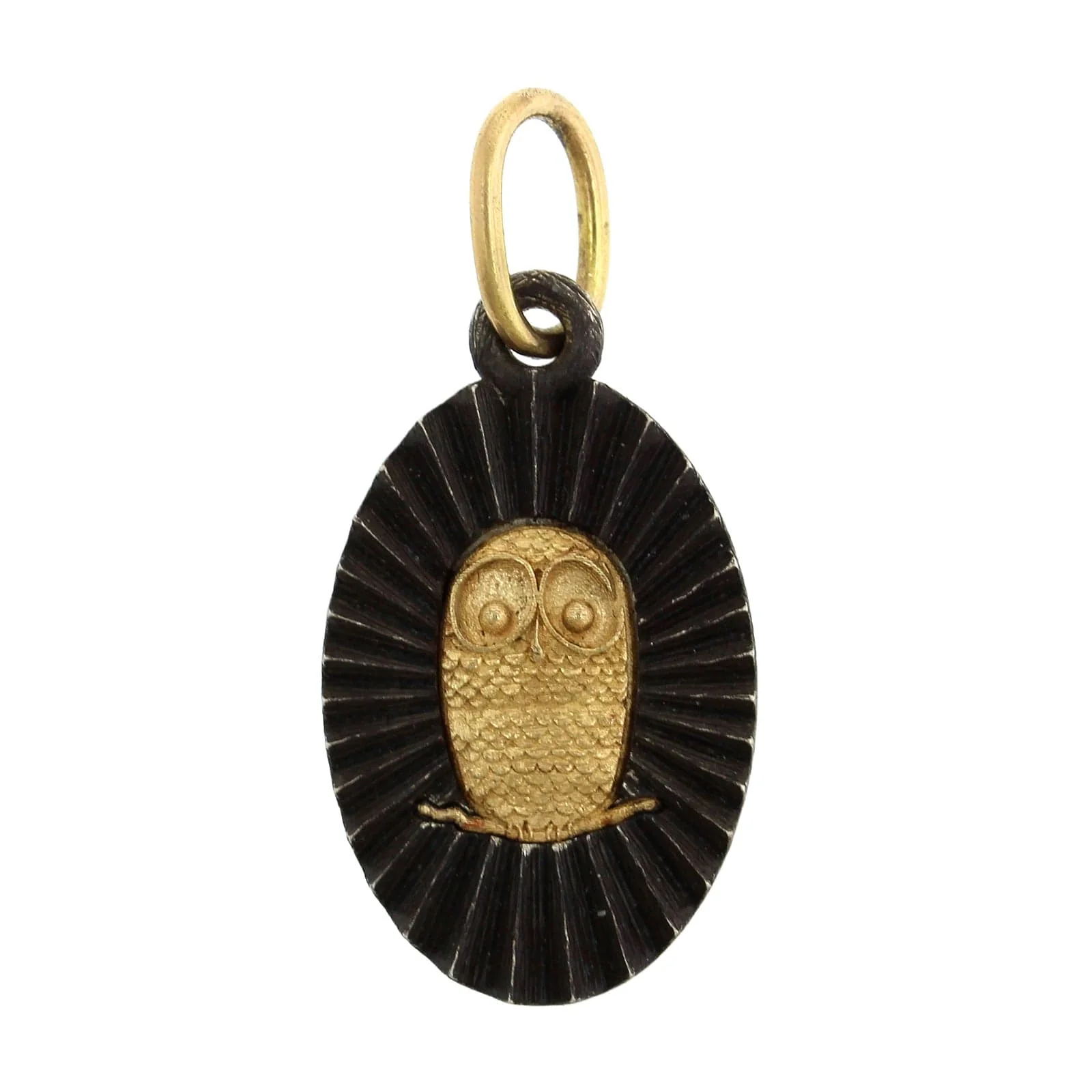 Sterling Silver & 18K Yellow Gold Ruche Owl & North Star Charm