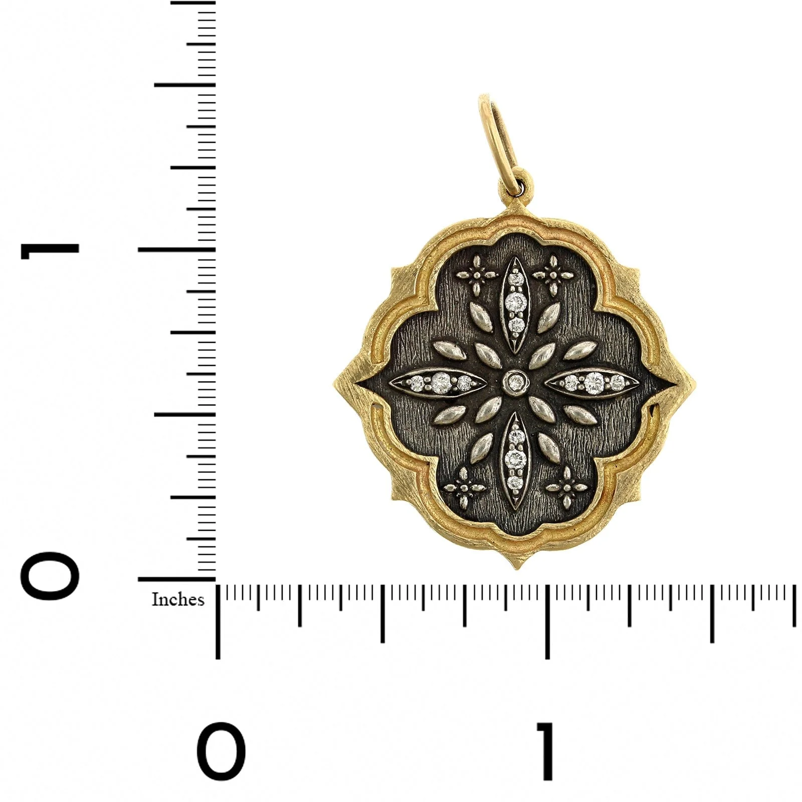 Sterling Silver & 18K Yellow Gold Multi Clover Charm - Image 3