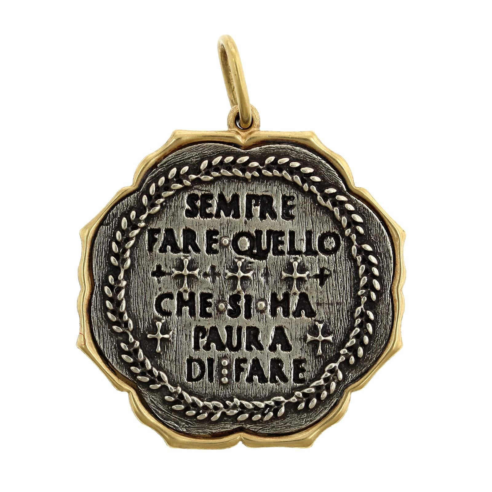 Sterling Silver & 18K Yellow Gold Double Dragon Charm - Image 2
