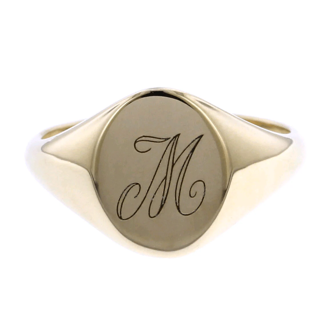 14K Yellow Gold Signet Ring