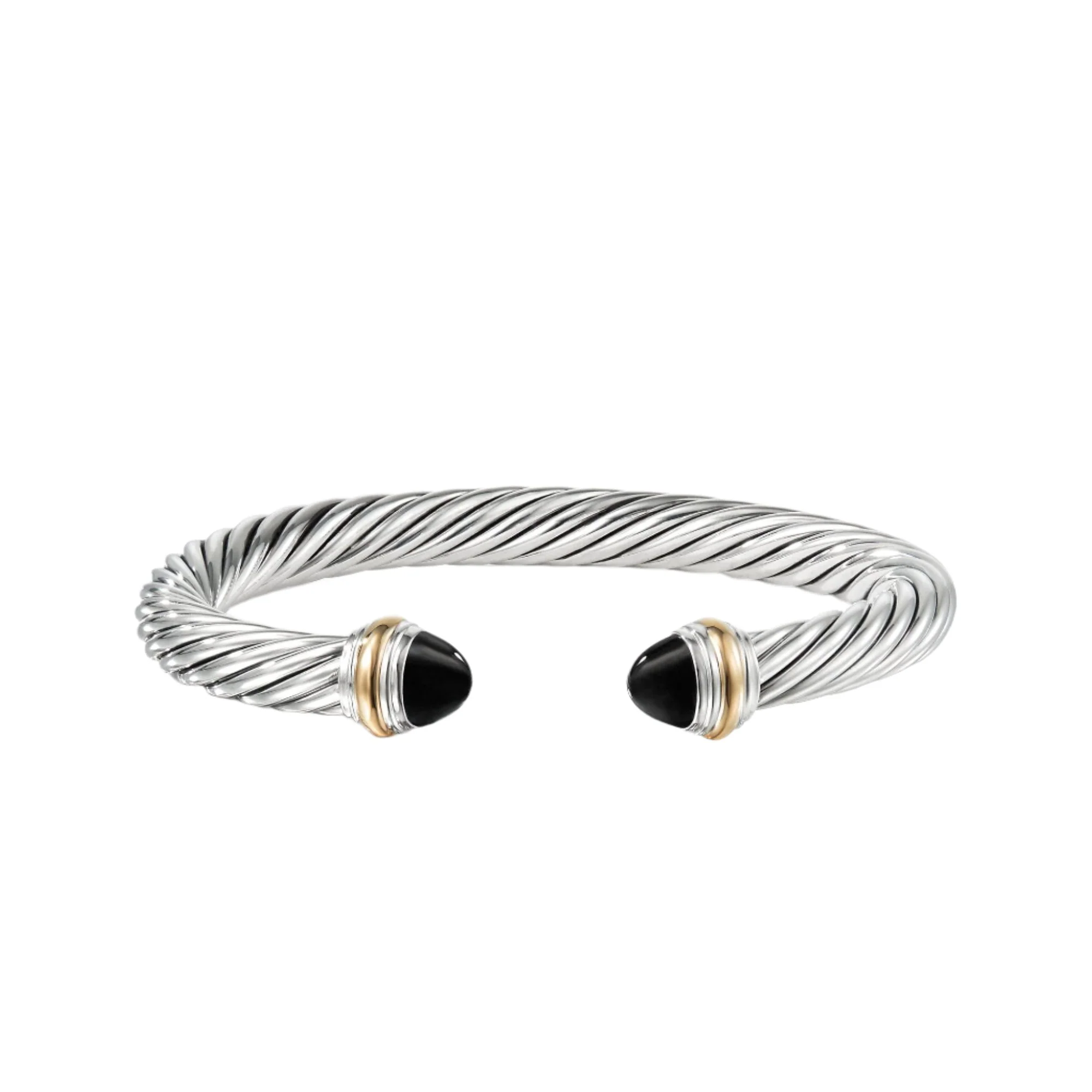 Bracelet with Black Onyx and 14K Gold - Image 3