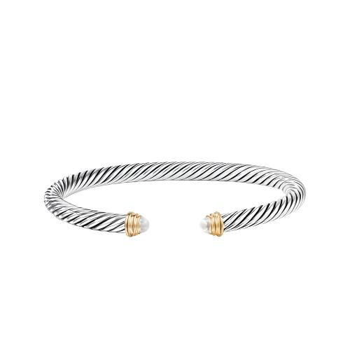 Cable Classics Bracelet with Pearls and Gold
