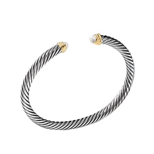 Cable Classics Bracelet with Pearls and Gold - Image 3