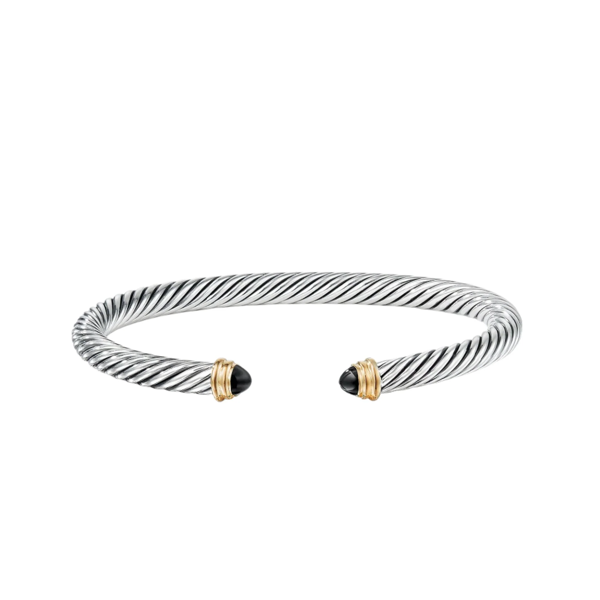 Cable Classics Bracelet with Black Onyx and Gold - Image 3