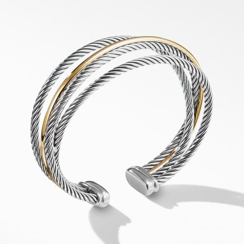 Crossover Three-Row Cuff with Gold - Image 2