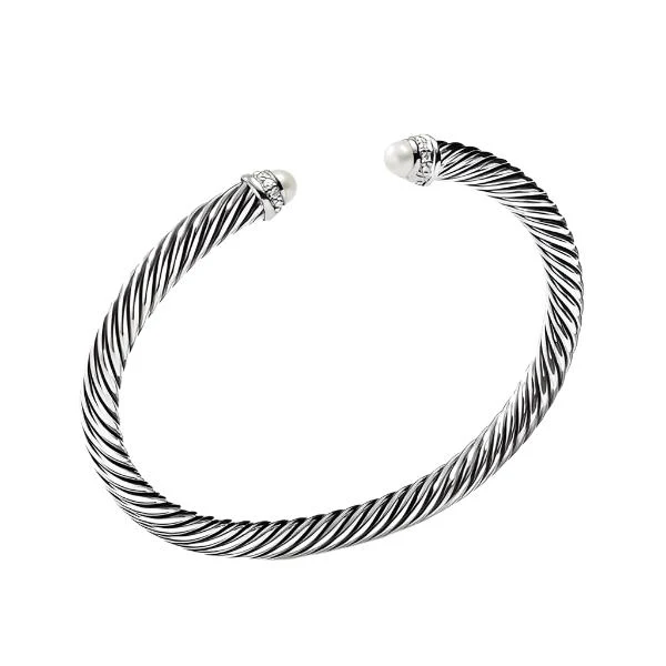 Cable Classics Bracelet with Pearls and Diamonds