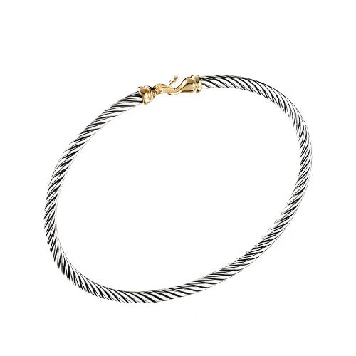 Cable Buckle Bracelet with Gold - Image 3