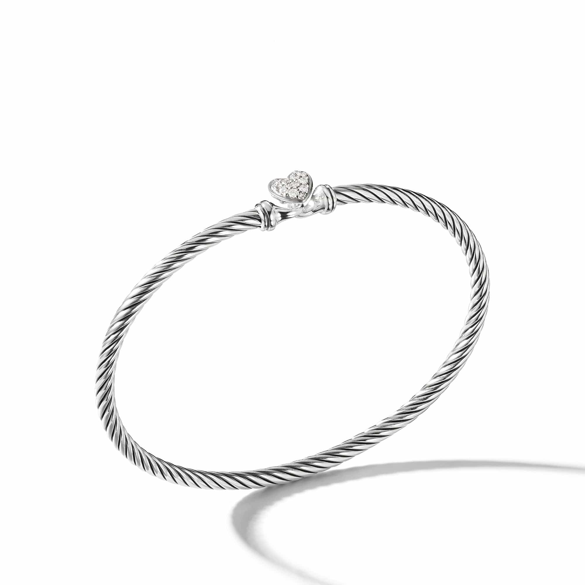 Cable Collectibles Heart Bracelet with Diamonds - Image 3