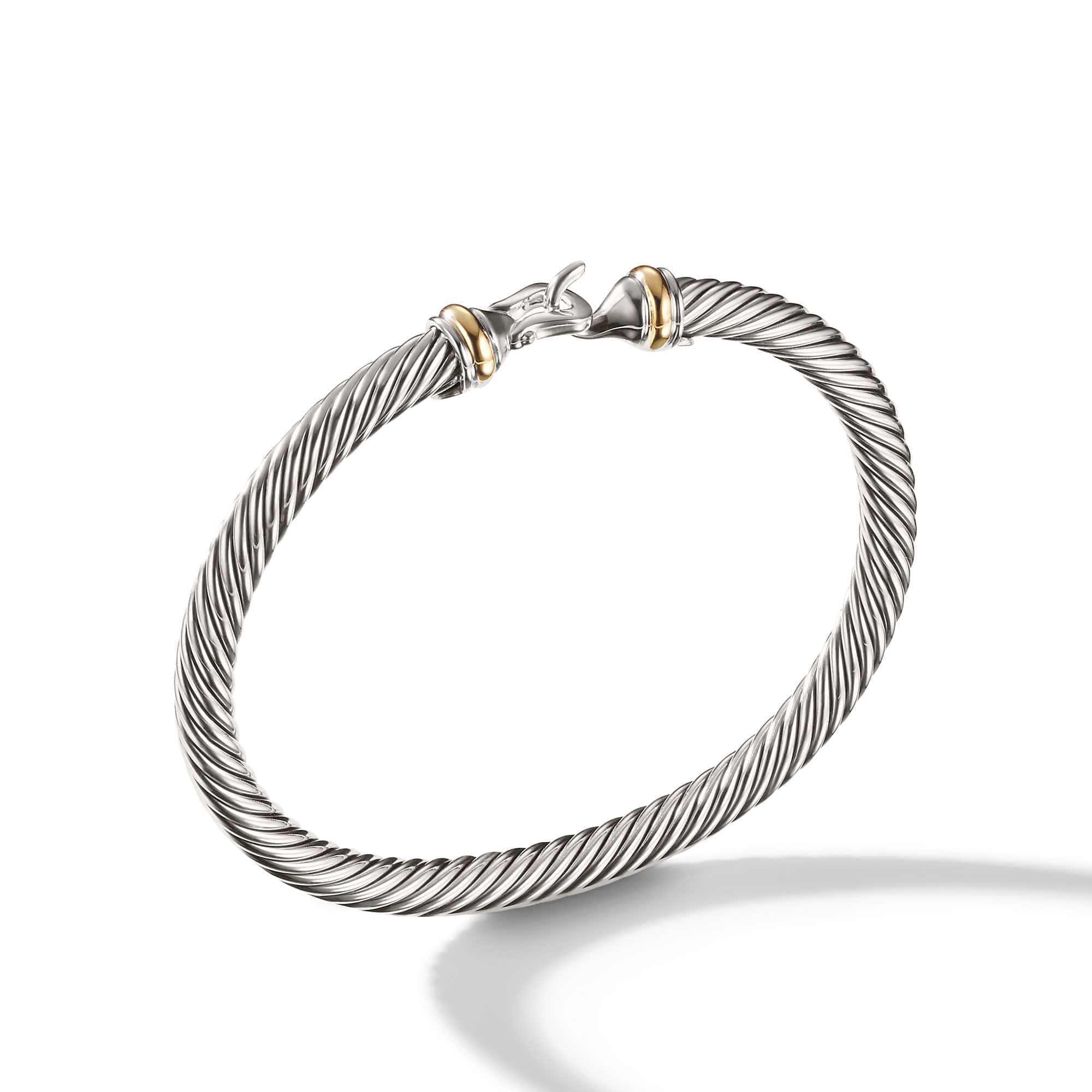 Cable Buckle Bracelet with Gold - Image 3