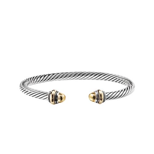 Cable Classic Bracelet with Gold