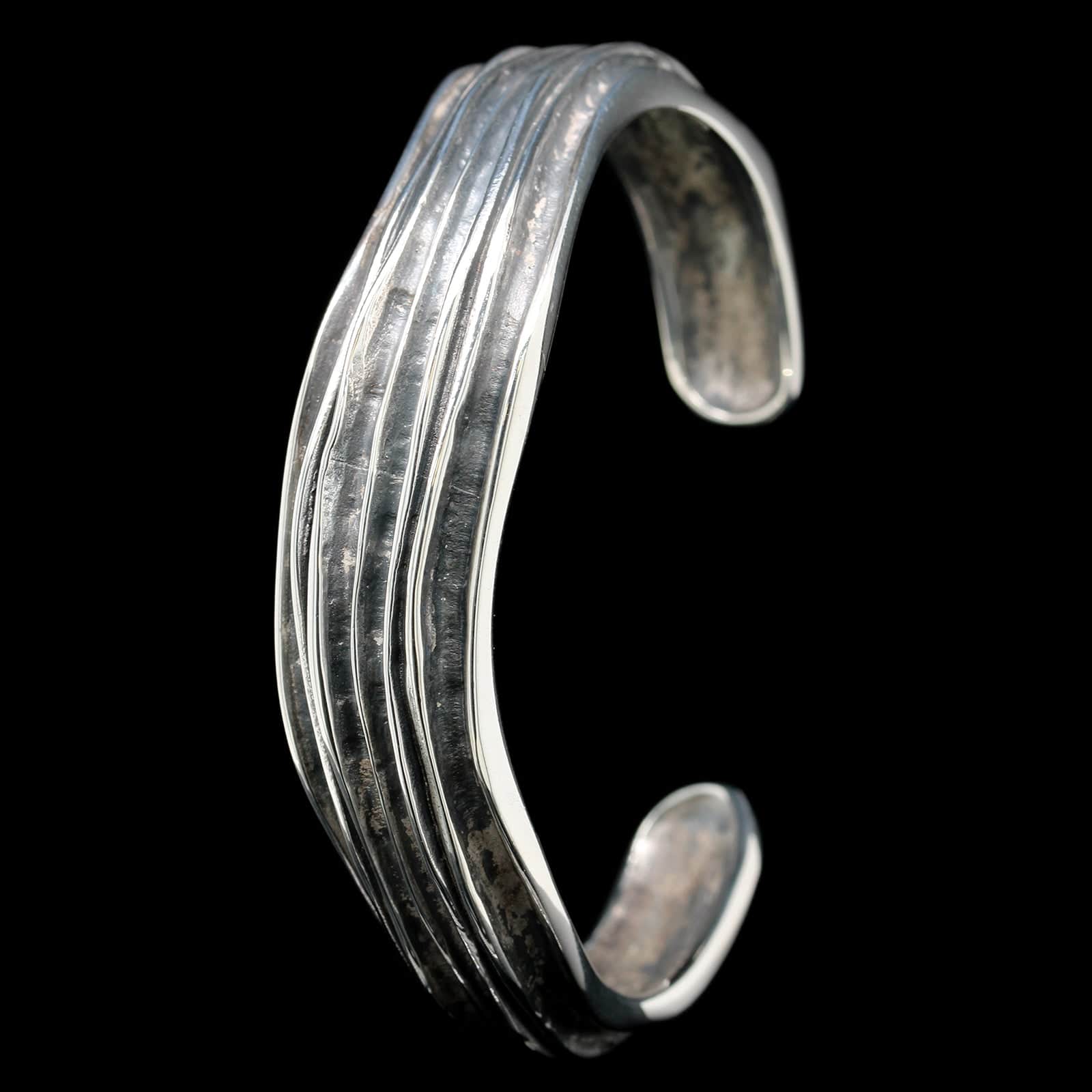 Sterling Silver Wave Cuff - Image 2