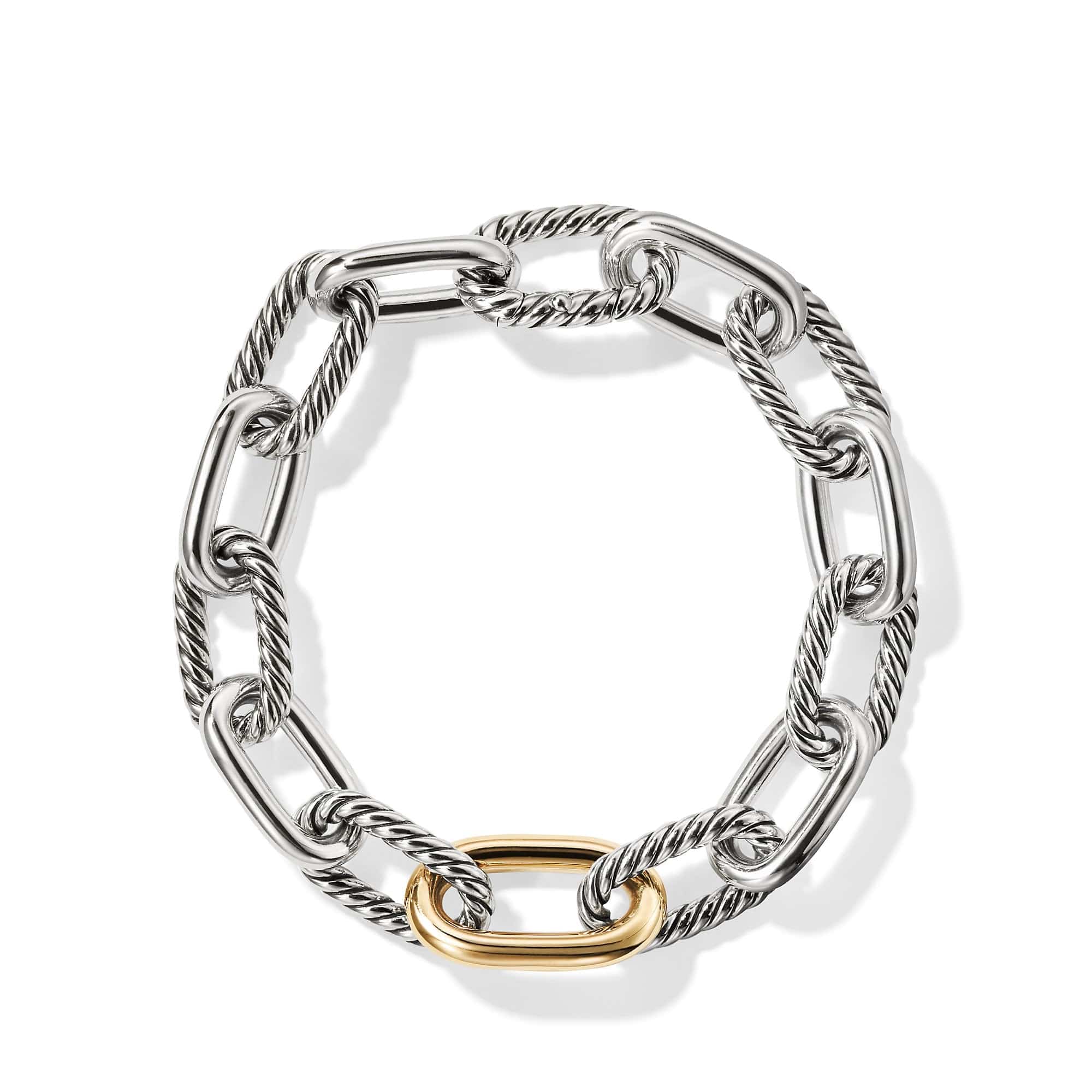 DY Madison Medium Bracelet with 18K Gold, 11mm - Image 3