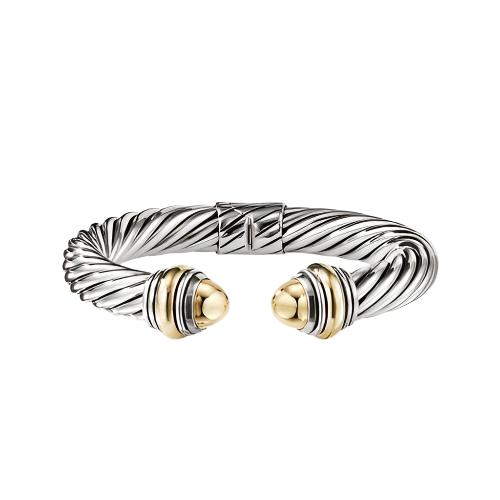 Cable Classics Bracelet with Bonded Yellow Gold and 14K Gold, 10mm