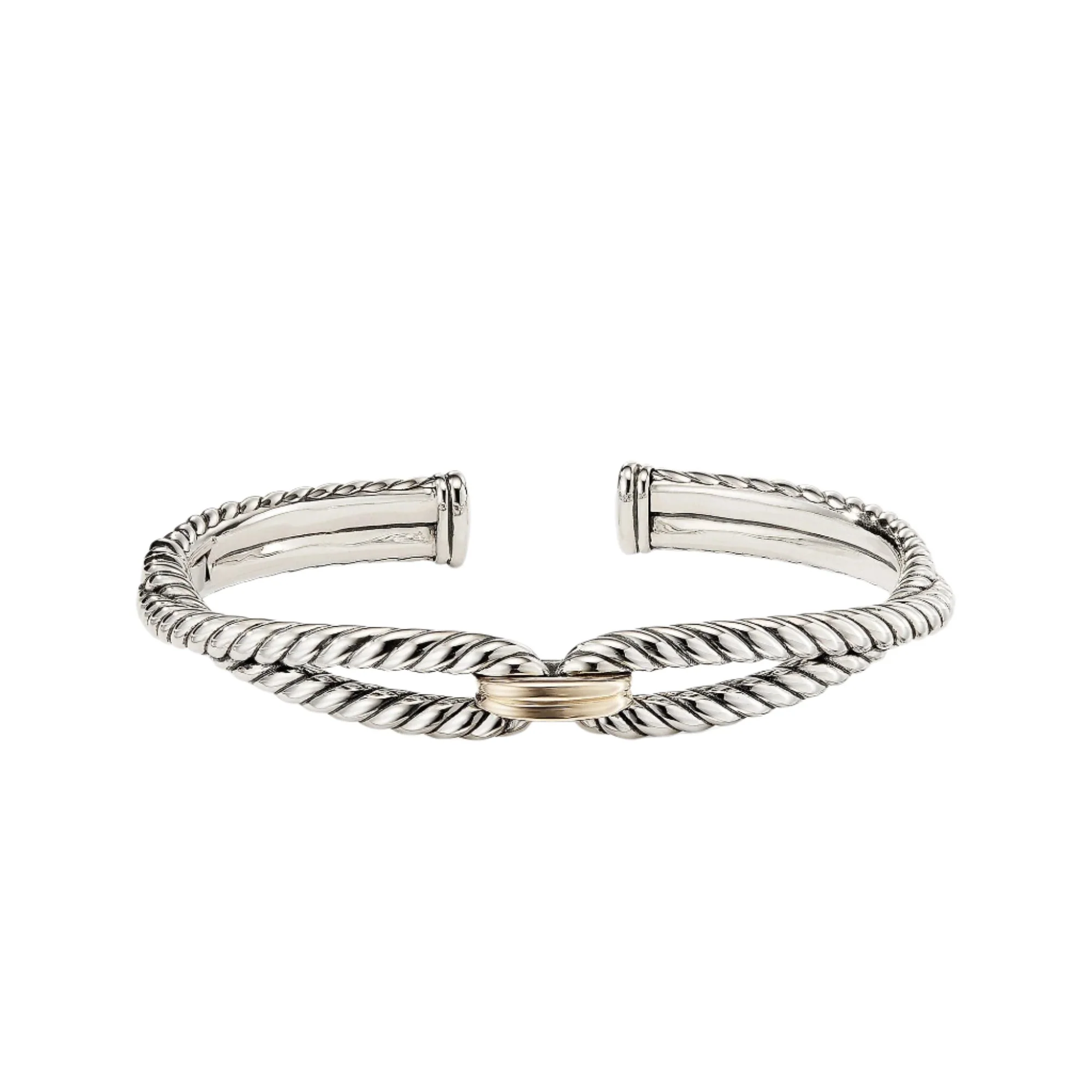 Cable Loop Bracelet with 18K Gold - Image 3