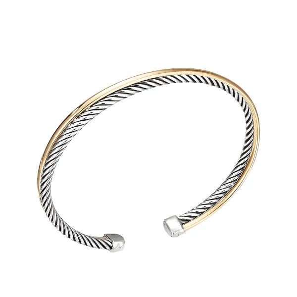 Crossover Bracelet with 18K Gold