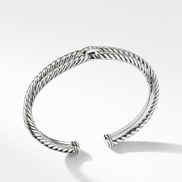 Cable Loop Bracelet with Diamonds - Image 2