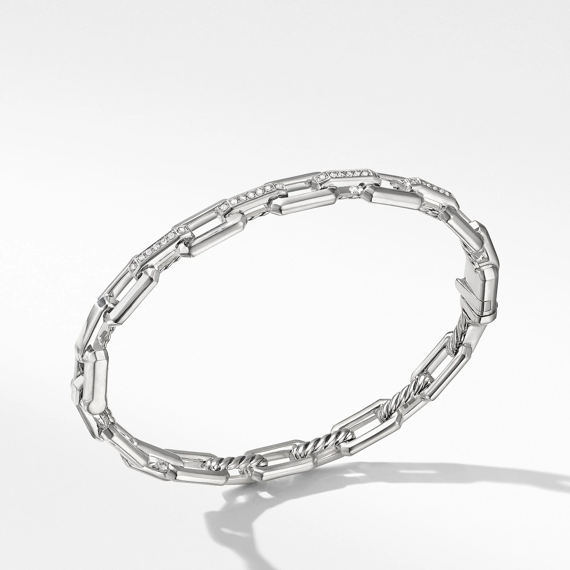 Stax Link Bracelet with Diamonds