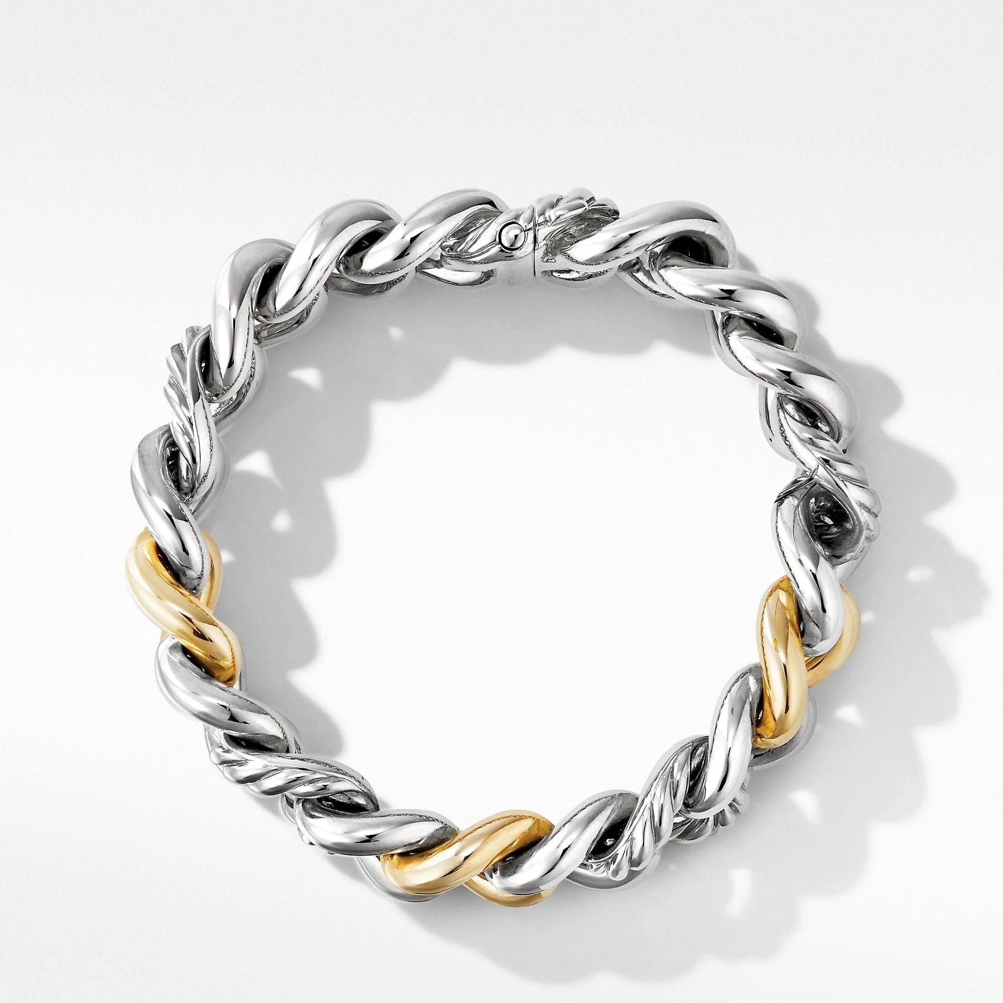 Curb Chain Bracelet with 14K Yellow Gold - Image 2
