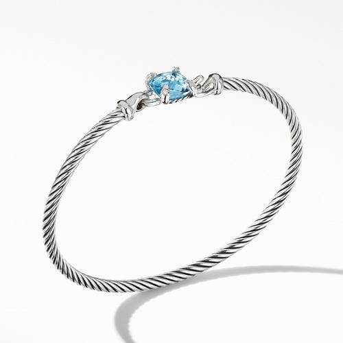Chatelaine® Bracelet with Blue Topaz and Diamonds - Image 2