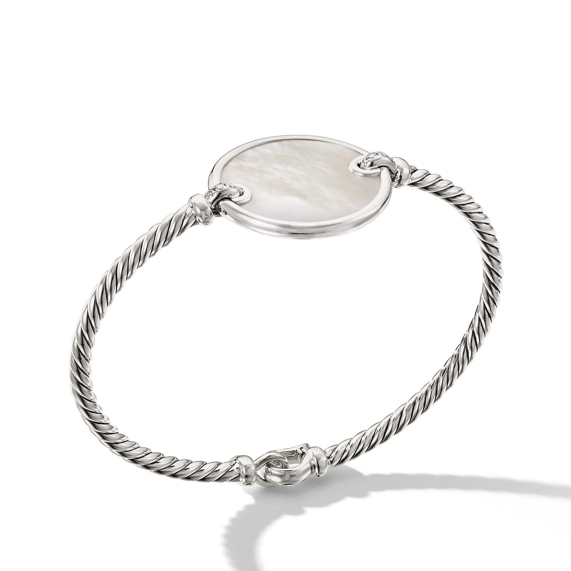 DY Elements Bracelet with Mother of Pearl and Pavé Diamonds