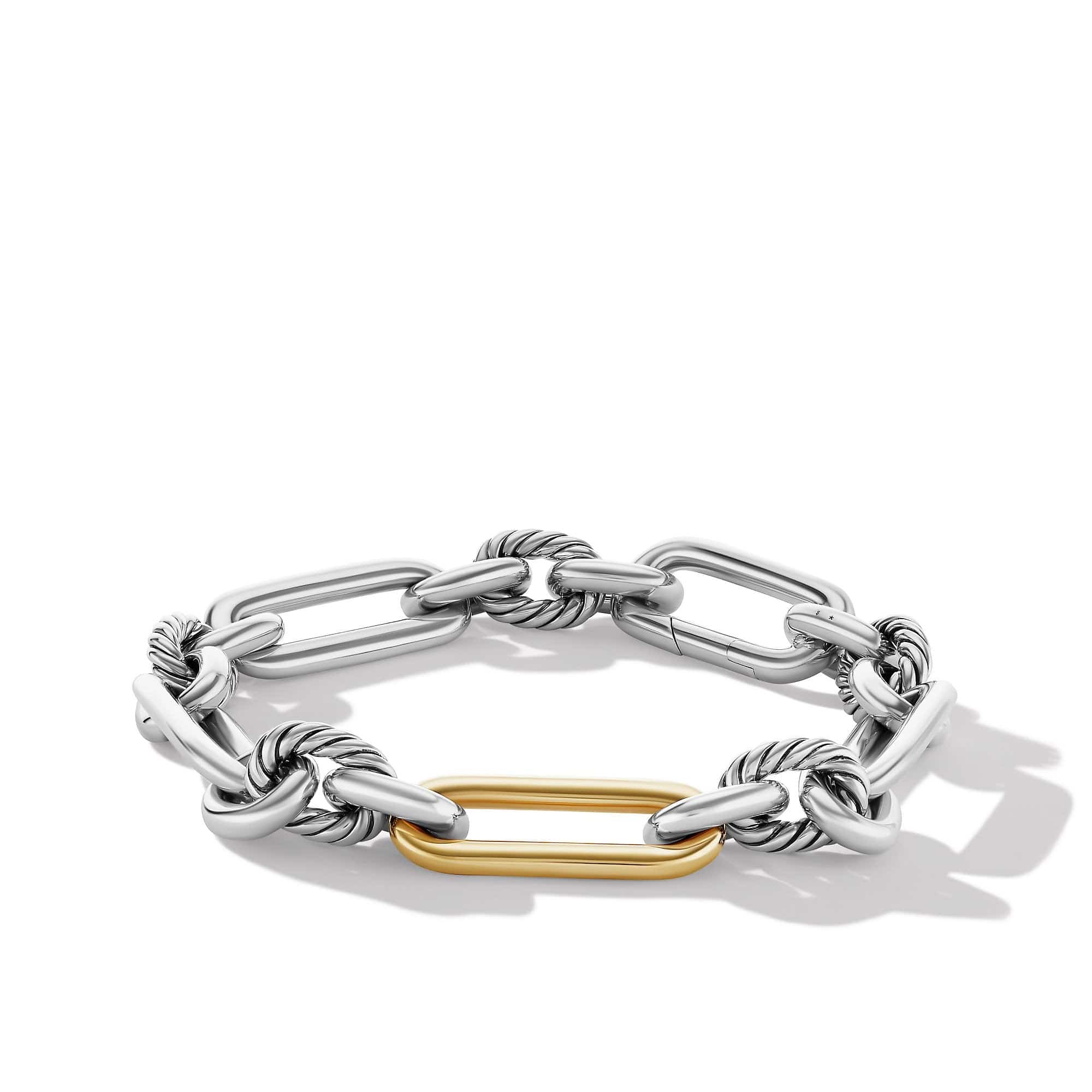 Lexington Chain Bracelet Sterling Silver with 18K Yellow Gold