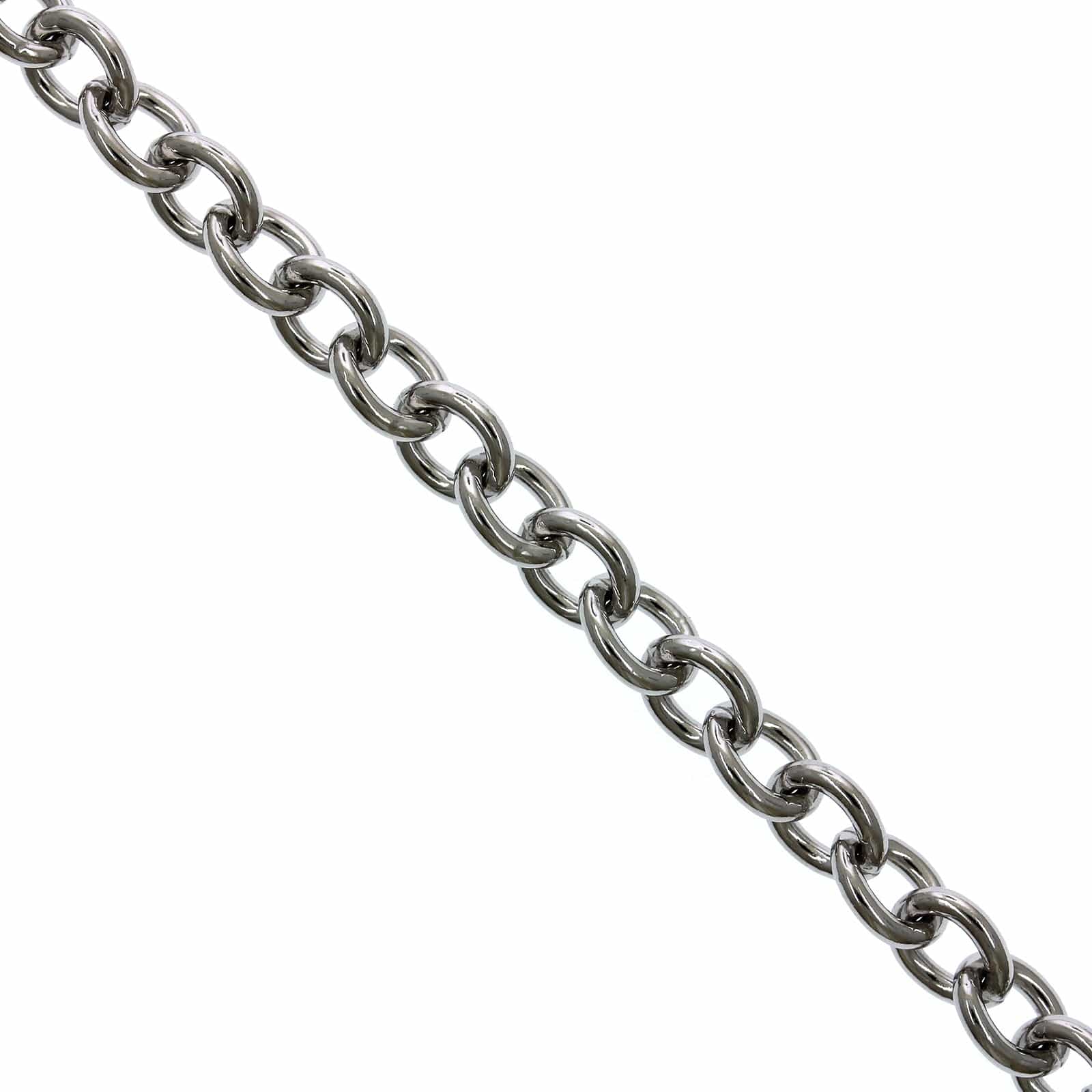 Sterling Silver Oval Cable Bracelet - Image 2