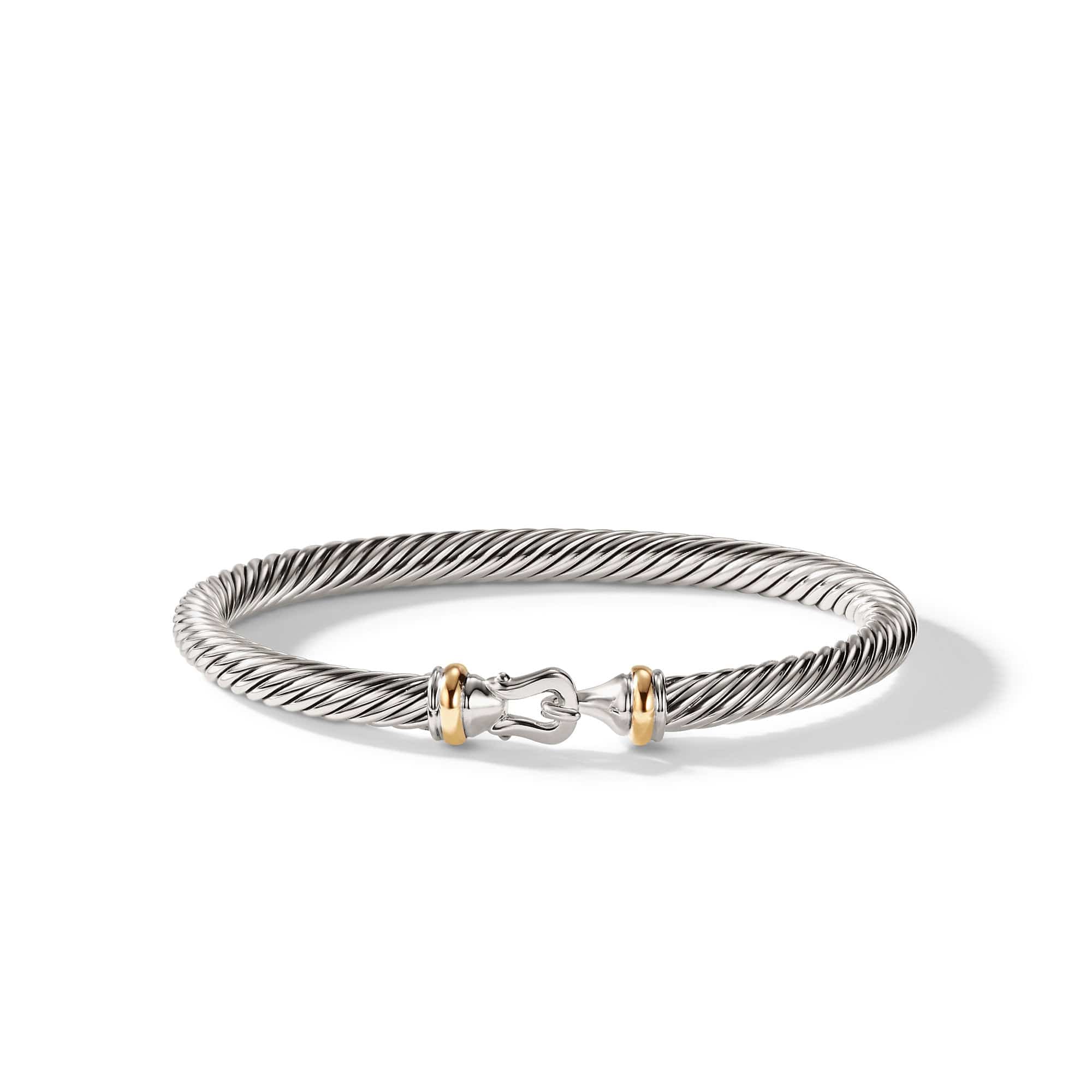 Cable Buckle Bracelet with Gold - Image 2