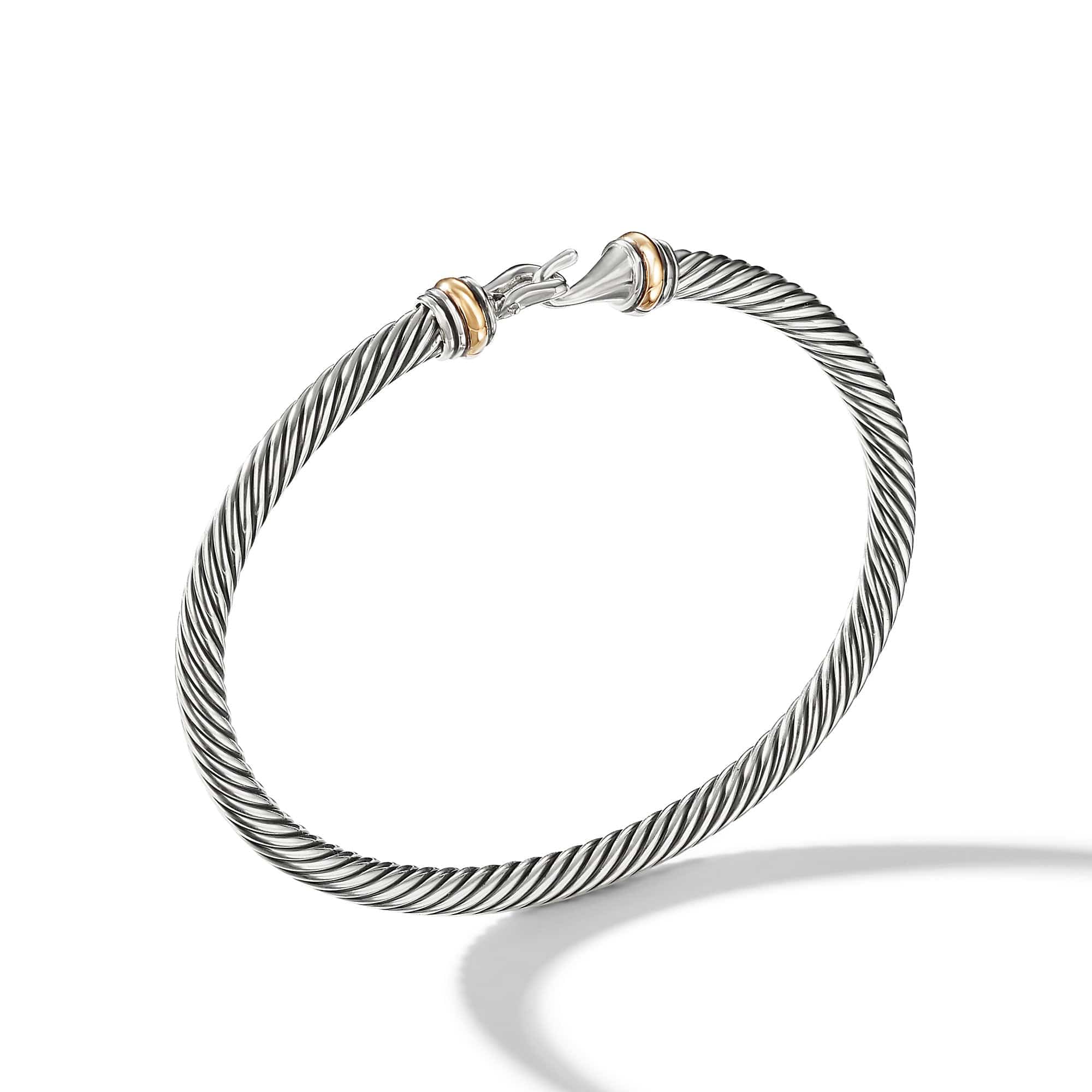 Cable Buckle Bracelet with Gold
