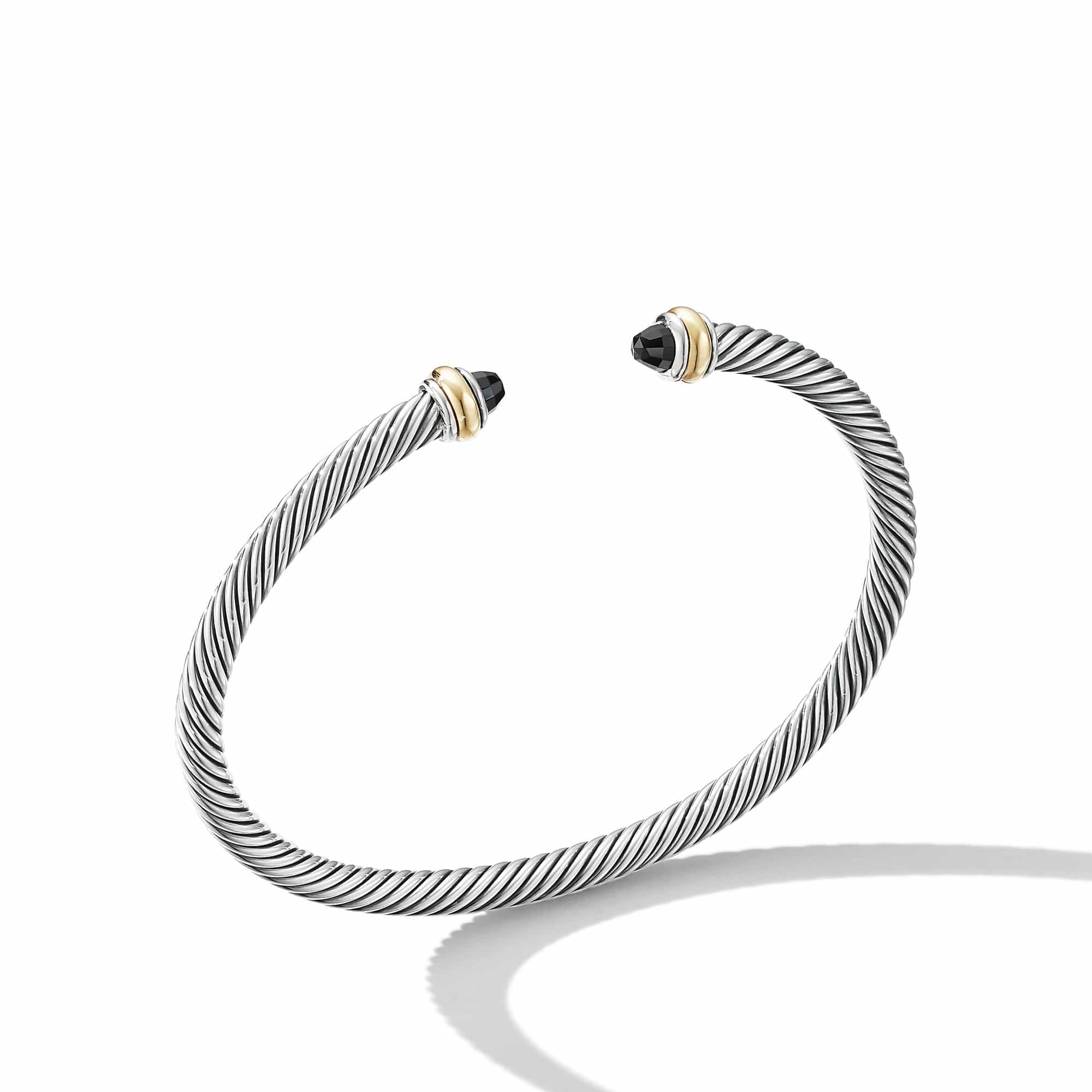 Cable Classic Bracelet with Black Onyx and 18K Yellow Gold - Image 2