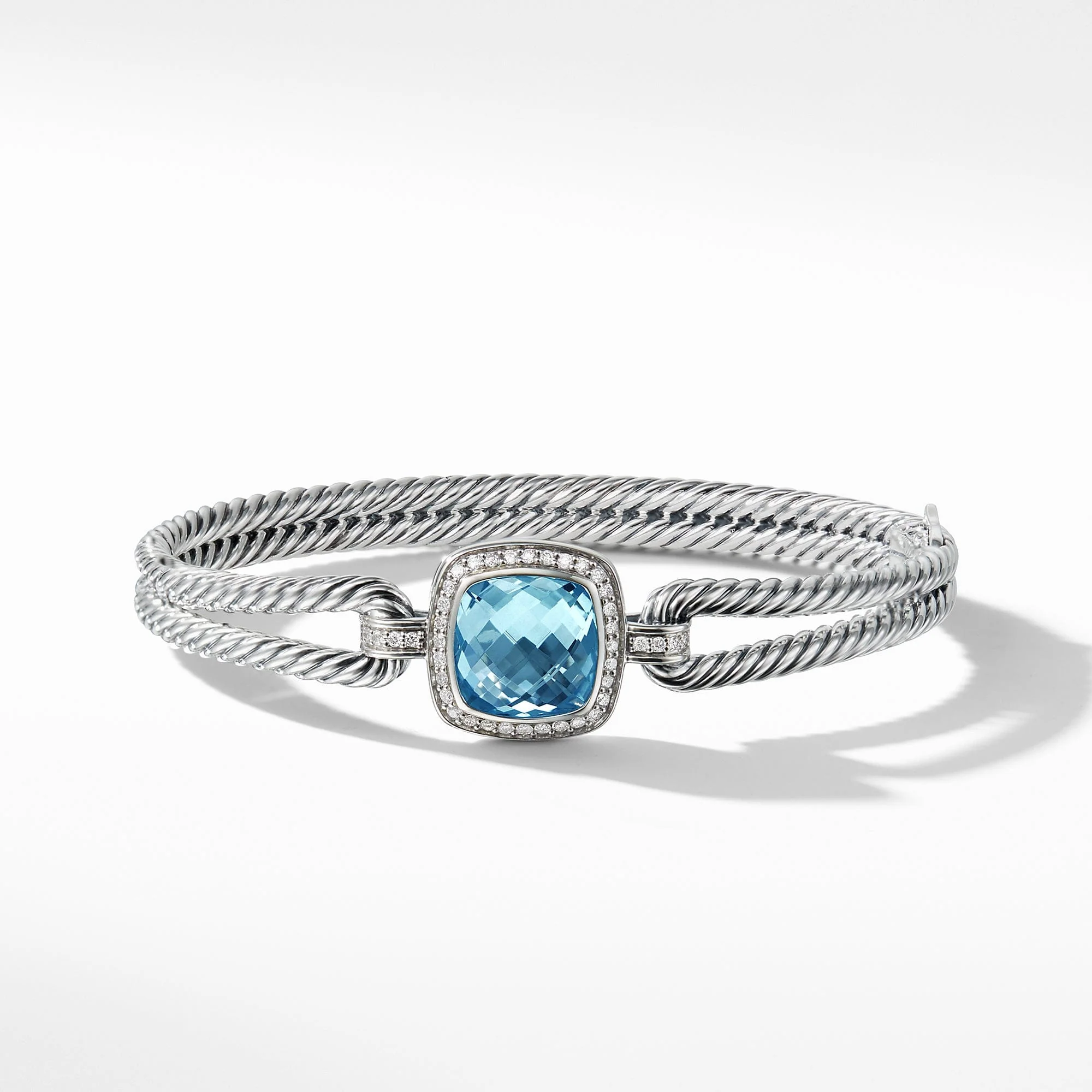 Bracelet with Blue Topaz and Diamonds - Image 3