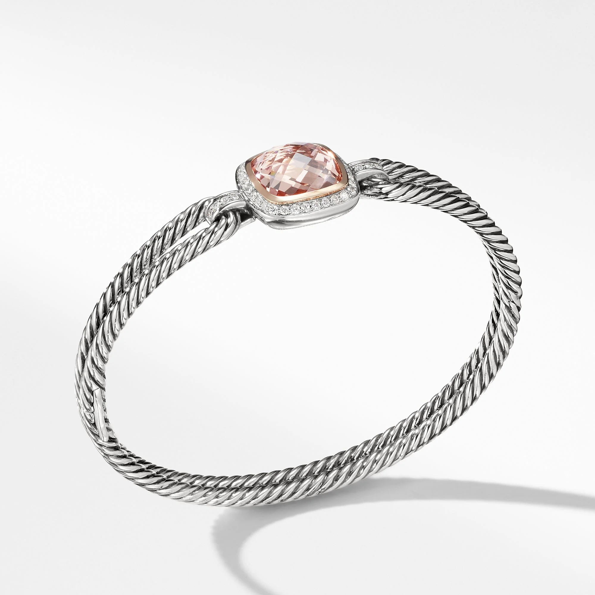 Bracelet with Morganite, Diamonds and 18K Rose Gold
